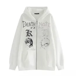 Damen Hoodies Sweatshirts Zipper Hoodie Death Note Kawaii Direktverkauf Harajuku Y2K Jacke undefiniert Kpop Langarm Kleidung Damen Jack 230329R0FG