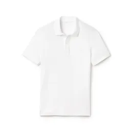 2023 quente crocodilo masculino polos camiseta lapela algodão misturado listra polo moda verão de manga curta fino ajuste