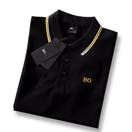 Mens Stylist Polo Polo Dirts Luxury Men Closey Sleeve Shirt Fashion Disual Men's Summer T Shirt الألوان السوداء متوفرة الحجم M-3XL