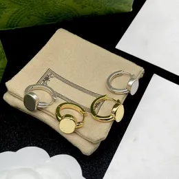 Neuer plattierter Goldbrief Designer Charme Ohrringe für Frauenbrief lieben Modestil Ohrring -Schmuckversorgung