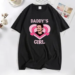 Mens TShirts Pedro Pascal Tshirts Graphic Funny Daddys Girl T Shirt Cotton Pedro Valentines Day Tees Casual Short Sleeve Streetwear 90s 230329