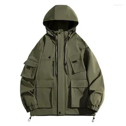 Mäns jackor 2023Casual Mens Bomber Solid Fashion Outdoor Windbreaker Högkvalitativ manlig baseball 2023 Mäns affärsrock