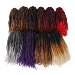 キンキーマーリー編組髪の弾力性のあるアフロチキングかぎ針編みの髪のバルクエクステンションフェイクロックアフリカの女性のためのマーリーブレード