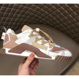 2023 il nuovo uomo moda donna scarpe da uomo in pelle con lacci piattaforma sneakers suola oversize bianco nero casual