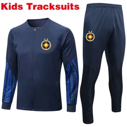 2023 FCSB KIDS Mensu -trajes meninos Tracksuit Sportswear Swerestershirs Sweresshirts Sorto de moletom Futebol Treinamento de roupas de roupas Kits