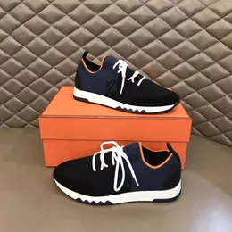 Zapatos informales de moda para hombre, zapatilla de deporte para correr con parte inferior suave, Italia, popular, parte superior baja, tejido elástico en la boca, malla de piel de becerro, zapatillas de deporte informales transpirables, caja EU 38-45