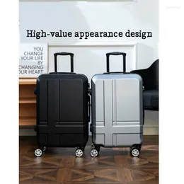 Suitcases 2023 Suitcase Female Small Lightweight Male Large Capacity Trolley Travel Code Leather 20 Inch Boarding