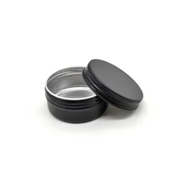 Packaging Bottles small size hinge tin box Round Black tin sealing plain tin box 10ml