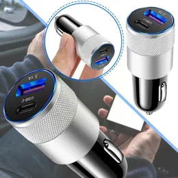 USB C Car Charger Charger Charger USB Type C Charging Fast Charging in Car USB-C Adapter لـ Xiaomi Samsung QC 3.0