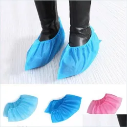 Other Housekeeping Organization 100Pcs/Lot Shoe Ers Disposable Boot Household Nonwoven Fabric Nonslip Odorproof Galosh Prevent Wet Dhv1D