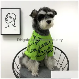 Dog Apparel Factory Outlet Dogss Clothes Cute Pet Tide Brand Sweater Teddy Schnauzer Dogs Clothing Drop Delivery Home Garden Supplies Dhkme