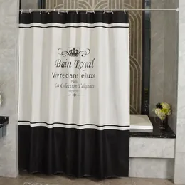 Hochwertiger königlicher Duschvorhang aus europäischem, verdicktem Polyester, wasserdichter Badezimmer-Duschvorhang im amerikanischen Stil mit H217e