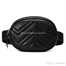 Genuine Leather Waist bag women Marmont handbag high quality original box brand designer famous new fashion zipper soft promotion 2060