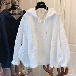 Women's Hoodies Sweatshirts Wanita Musim Semi Trendi Korea Padat Semua Cocok Longgar Populer Perguruan Sederhana Ins Nyaman Penjualan Laris Pakaian Fashion 230328