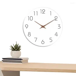 Wall Clocks Non Ticking Clock 10 Inch For Living Room Decor Quartz Battery Operated Easy To