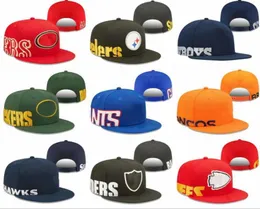 2023 Yeni Futbol Snapback Caps Hip Hop Cap Team Renkli Erkek Kadınlar Snapbacks Ayarlanabilir Karışım Siparişi Tüm Hats6364603