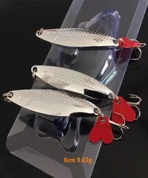 6 cm 943 g cuccioli di gancio esche in metallo esche 6 ganci acuti di pesca argento intero261895349