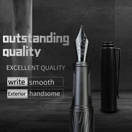 Gift Fountain Pens Black Samurai High Quality Forest Excellent Titanium Nib Office School Supplies Writing Smooth Ink Pens