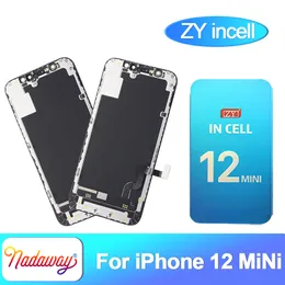 ZY Incell para iPhone 12 Mini LCD Screen OLED Display Touch Digitizer Montagem Substituição