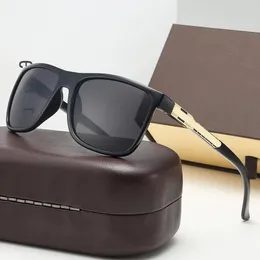 L9930 Modne okulary przeciwsłoneczne okulary okulary przeciwsłoneczne Designer Męskie Lady Brown Case Black Metal Frame Ciemna soczewka