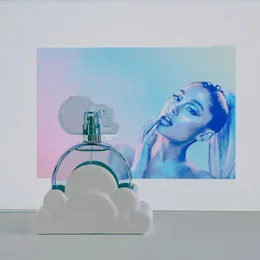 Direkte Fabrik Parfüm Blau Spray 100 ml Weißwolkenform Ariana Eau de Parfum Charming Grande Schöner Cartoon Duft dauerhafter Geruch schneller Lieferung