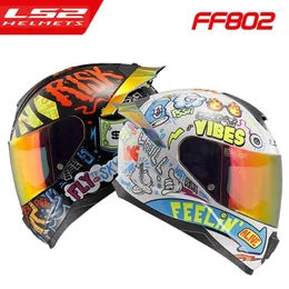 Motorcycle Helmets LS2 FF802 Helmet Clown Full Face Motocross Racing Man Woman Casco Moto Casque 3C Approved