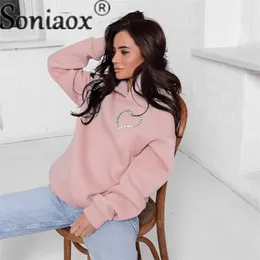 Bayan Hoodies Sweatshirt Hoodie Tanpa Punggung Berongga Mode Sweatshirt Teal Dekorasi Cinta Berlian Musim Gugur Dingin Wanita Jalanan için 230328