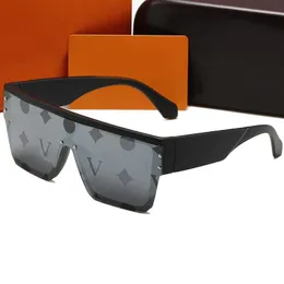 Tons de grife de grife com óculos de sol Anti-Glare de moda estampada