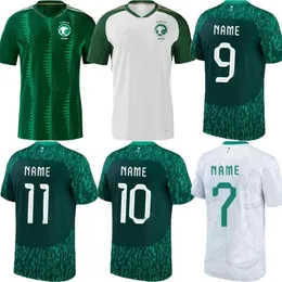 2023 2024 Saudyjskie koszulki piłkarskie Drużyna narodowa 23 24 Dom na wyjeździe Najei Salem al Dawsari Abudullah Alhamddan Firas Albiakan Arabia Buraikan Football Shirt Top