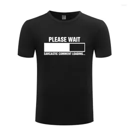 Men's T Shirts Sarcastic Comment Loading Geek Nerd Funny T-Shirt Shirt Men Summer Short Sleeve O Neck Cotton Casual Top Tee