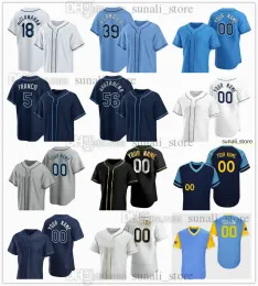 Men Baseball Jerseys 29 Pete Fairbanks 2 Yandy Diaz 8 Brandon Lowe 17 Isaac Paredes 14 Christian Bethancourt 20 Tyler Glasnow 47 Jason Adam