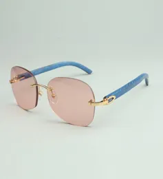 Solglasögon 4193829 med 58 mm objektiv och blå naturliga träben1928590