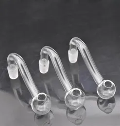 Selling Thick Glass Oil Burner Pipe 10mm 14mm 18mm Male Female Bubbler Oil Adapter for Bubbler Dab Rig Bong Smoking Pieces Che3060479