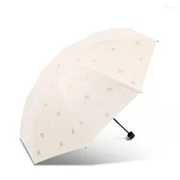 Regenschirme, faltbar, chinesischer niedlicher Regenschirm, schick, Hochzeit, Mini, Frau, wasserdicht, Guarda Chuva, Geschenk, weiblich, SY50RU