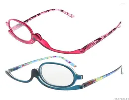 Okulary przeciwsłoneczne Kobiety do czytania makijażu Rotatable Flip Make Up Eye Presbyopic od 100 do 40 Whole1392511