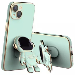 キャンディーカラーiPhone 11 12 13 14 Pro Max with Astronaut Kickstand Case 4 Corners Protector for Samsung Galaxy S23 Ultra Case