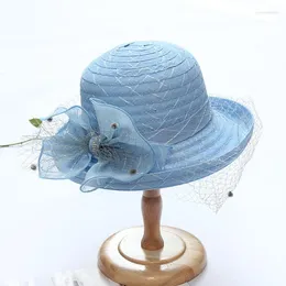 Headpieces Wedding Party Hats Hair Elegant Women Derby Occasion Millinery With Veils Headbands