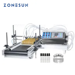 Zonesun ZS-DTPP6B 6 Huvudvaccin Ampoule Pharma Vryo Vial Bottle Peristaltic Pump Filling Machine med transportör