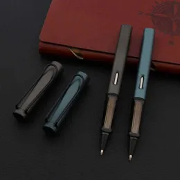 Gift Fountain Pens High Quality 320 Plastic Ball Point Pen Placure Correction Matt Green Grey 0.5mm svart påfyllning Ink Office Rollerball Pen