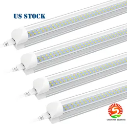 4FT LED Tube Light T8 integrierte LED-Leuchten Birnen 28w 3080lm 4 Fuß 1,2m zweireihig SMD 2835 LED-Leuchtstoffröhren Lampe