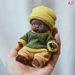 Doll Bodies Parts Reborn s Baby Silicone 12cm Palm s Pigiama Dress Simulation Toys 230329