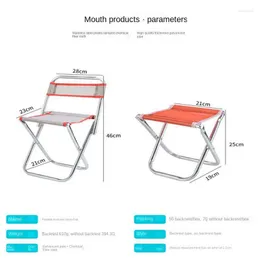 Camp Furniture Camping Chair Multi-function Metal Portable Breathable Comfortable Travel Fishing Tool Prevents Scratching