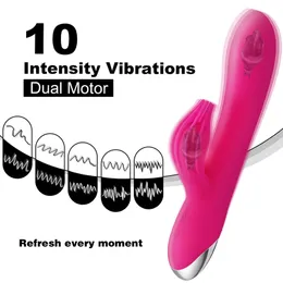 G Spot Vibrator kraftfull dildo kaninvibrator för kvinnor klitoris stimulering massage vuxna sex leksaker USB laddningsbar