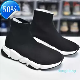 2023 Speed ​​Designer Socks Scarpe di lusso Giovano di colore Solido Black Piattaforma Black Piattaforma Altezza Aumentare uomini 2022 Sneaker fitness leggero