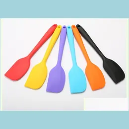 Cake Tools Kitchen Sile Cream Butter Spata Bakery Bar Mixing Batter Scraper Baking Tool Kitchenware Drop Delivery Home Garden Dining Dhiux