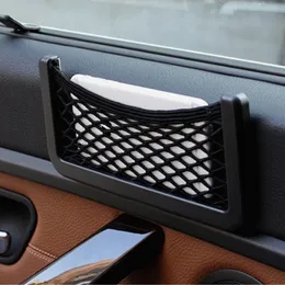 Sac de rangement de voiture organisateur Auto pâte Net poche support pour téléphone accessoires de voiture 20*8CM/8*15CM voiture universelle