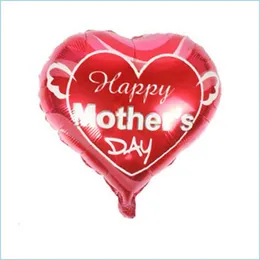 Other Event Party Supplies Father And Mother Love Heart Shape Balloons Happy Mothers Day Aluminum Foil Balloon Festival Globol Dro Dhwz6