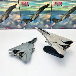 Electric RC Aircraft 1 100 Scale U S Navy Army 4D 4A F 14 VF 31 Simulering Diecast Metal Alloy Tomcat Fighter Airplane Model Boy Toy 230329