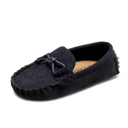 Athletic Outdoor JGVIKOTO Boys Girls Shoes Fashion Soft Kids Loafers Children Flats Casual Boat Shoes Children's Wedding Moccasins Leather Shoes W0329