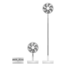 Folding Fan USB Desktop Fan with Remote Control 8 inches Pedestal Fan 3 Wind Mode 4 Gear Wind Speed 7200mAh Battery 7 Large Blades Adjustable Height